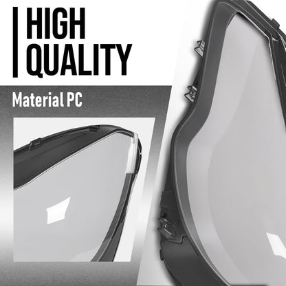 G-PLUS Headlight Lens Cover Compatible with Benz E-Class W207 C207 2014 2015 2016 Left & Right Front Headlamp Lens Cover Clear