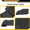 G-PLUS TPE Cargo Liners,Compatible with 2008-2021 Nissan Frontier Crew Cab,All Weather Full Cover Protection Floor Liner Interior Accessories Front & 2nd Row 3PCS