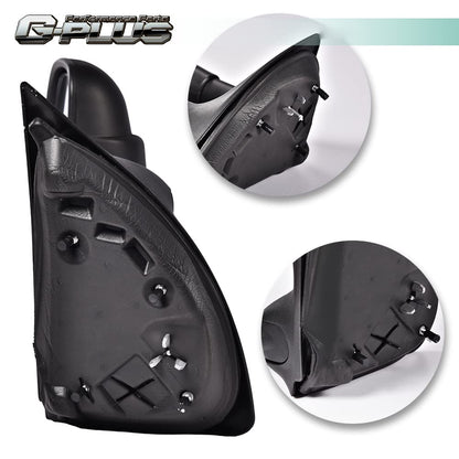 G-PLUS Manual Towing Side Mirrors Compatible With Only 1999-2016 Super Duty F250 F350 F450 F550 Models,Driver & Passenger Side Mirror Set Black