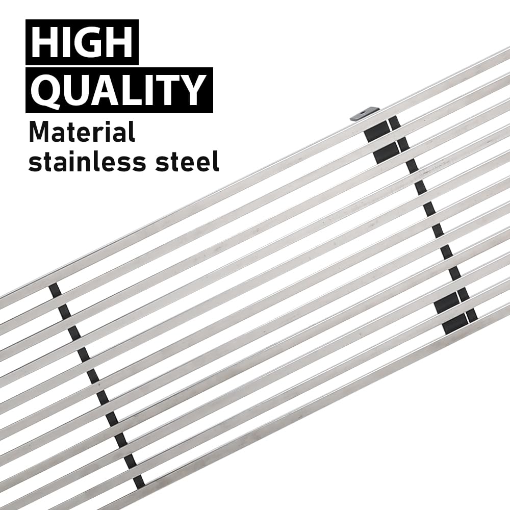 G-PLUS Upper Chrome Billet Grille Grill Insert Compatible with Chevy Blazer 1991-1994 / Chevy S10 1991-1993 Phantom Grille C85232A Silver