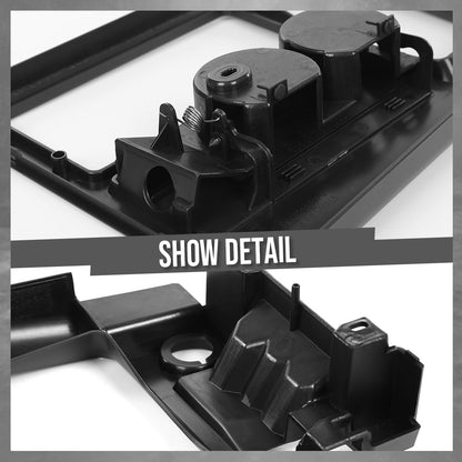 G-PLUS Console Shift Plate Manual Trans Compatible with Chevy Corvette C4 1994 1995 1996 Black