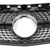 Diamond Star Front Bumper Mesh Grille Compatible with W117 CLA Class CLA180 CLA200 CLA250 CLA45 AMG 2014-2016 Silver Hood Upper Grille Assembly