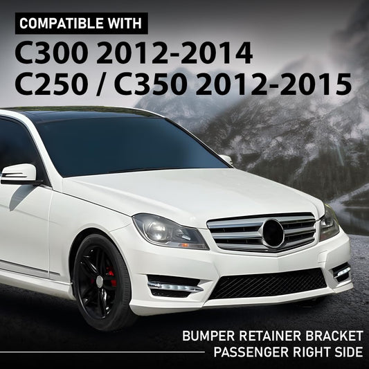 G-PLUS Bumper Retainer Bracket Front Passenger Compatible with Benz C250 4Matic Base 2012-2015,Fit Benz C300 2012-2014,Fit Benz C350 2012-2015 2048854265