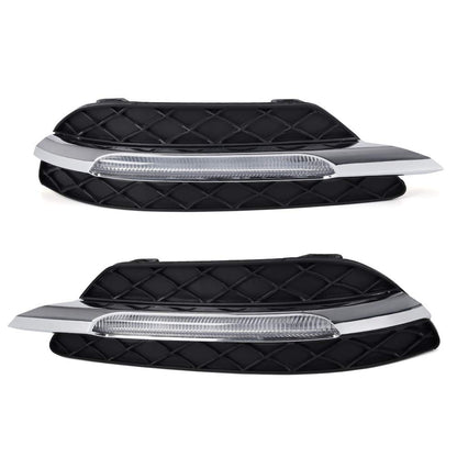 G-PLUS LED DRL Fog Lights Compatible With 2011-2013 Toyota W204 C-Class Daytime Running Light Fog Lamp Driver & Passenger Pair