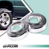 G-PLUS Front Wheel Center Cap Compatible with 94-08 4WD Van E150 E250 E350 F250 F350,Replacement Hub Cap Silver (2Pcs)