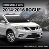 G-PLUS Fog Light Bezel Covers Trim Left + Right Driver Passenger Compatible with Nissan Rogue 2014-2016