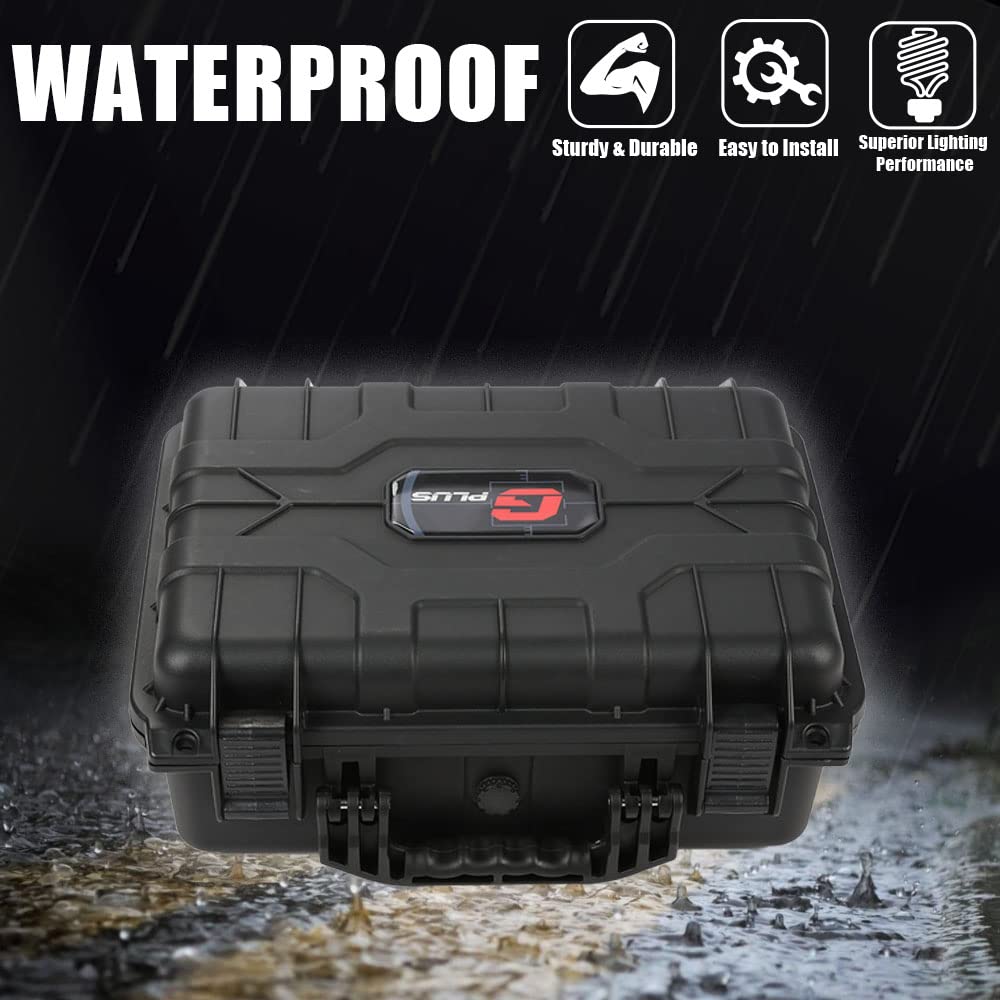 G-PLUS Hard VR Headset Carrying Case w/Foam Block Dividers,Waterproof Protector Storage Box Compatible with Meta Quest 3S/Quest 3/Quest 2,Travel Portable Case Fit Oculus Quest 3/Quest 2 Black Color