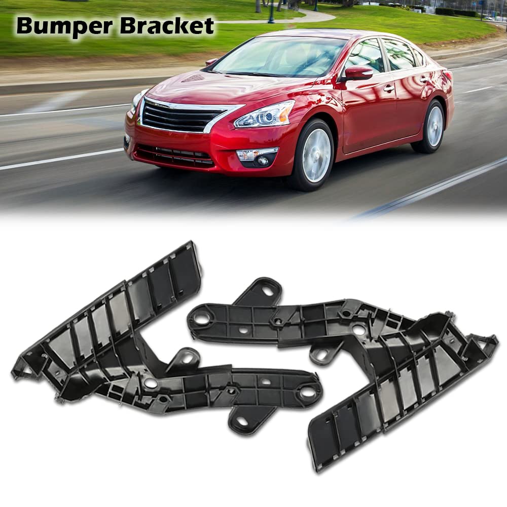 G-PLUS Bumper Bracket Front Left & Right Side Set of 2 Compatible with Nissan Altima 2013 2014 2015 620583TA0A, NI1043102, 620593TA0A, NI1042102