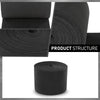 G-PLUS 12" x 100ft Ribbed Bunk Carpet Marine Boat Trailer Runners Outdoor Fit for Boat Trailer Runners Black