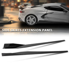 G-PLUS Side Skirts Extension for Chevy Corvette C8 Stingray 2020-2023 Gloss Black Product Features