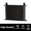 G-PLUS Universal 15 Row AN10 Engine Transmission Oil Cooler Kit Fit Most of Japanese Car Aluminum Oil Filter Relocation Kit