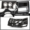 G-PLUS Dash Bezel W/Lower Column Cover with Storage Box Compatible with Chevy GMC Truck Blazer Suburban 1984-1987 without A/C & Wiper Switch Hole Black