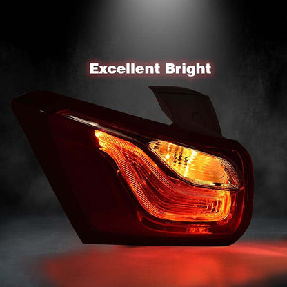 G-PLUS Rear Tail Light w/Bulbs Compatible with Chevy Equinox 2018 2019 2020 LED Light Only Driver Side Left Outer Tail Lamp Red Lens 84769836 Luces Traseras Rear Brake Lamps Assembly