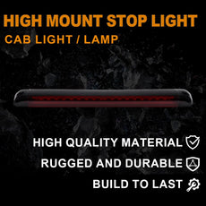 G-PLUS 3rd Brake Light for Chevy Suburban Tahoe GMC Yukon Hummer 1992-2004 Red Lens Close-up View