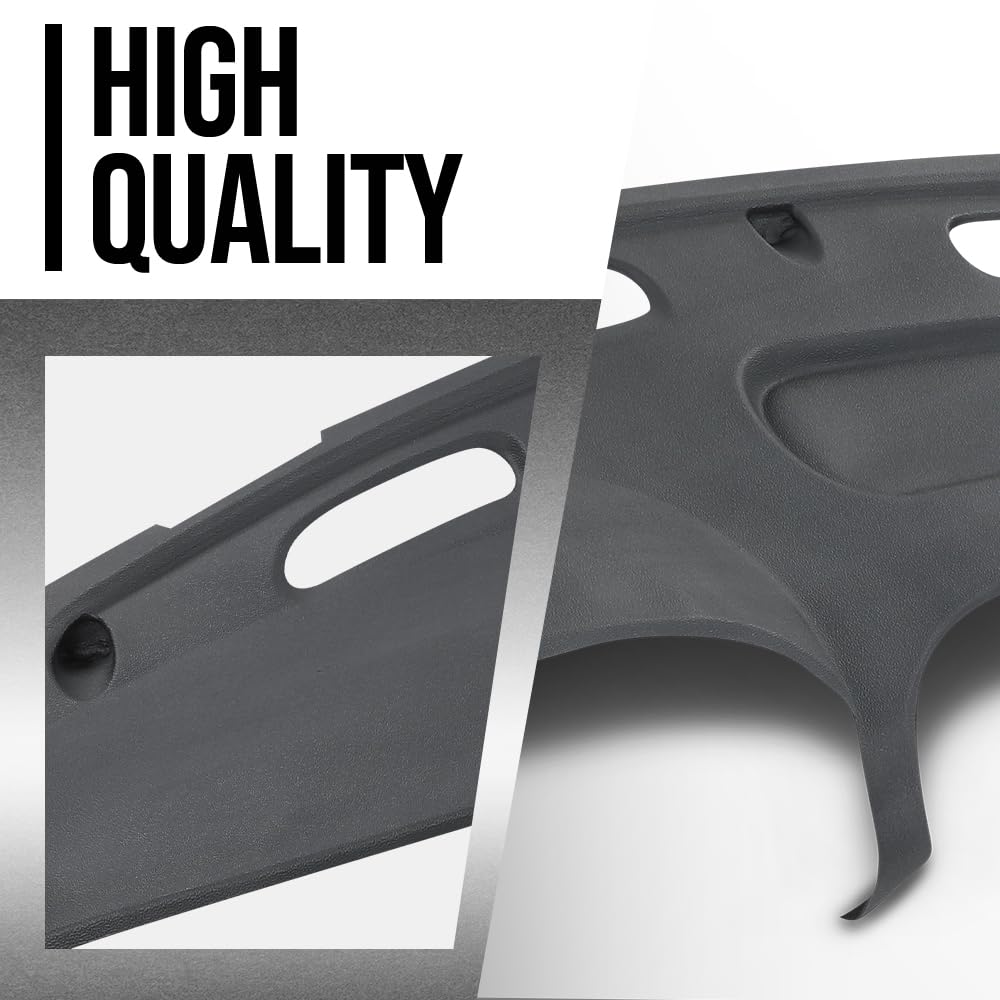 G-PLUS TPE Dash Cover Skin Dash Cover Overlay Skin Compatible with Ram 1500 SLT 2001, Fit Ram 1500 SS/T 5.9L 1998,Fit Dodge Ram 1500/2500/3500 1998 1999 2000 2001 2002 Gray