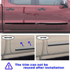 G-PLUS Body Side Molding Trim 1/18" Compatible with 2014-2018 Chevy Silverado/GMC Sierra Crew Cab,4pcs (Black)