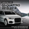G-PLUS Pair Headlight Lamp Retainer Plates, Compatible with Audi Q3 Quattro 2013-2018, Left Driver & Right Passenger Side, 8U0941453, 8U0941454