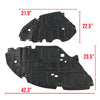 G-PLUS Left & Right Side Engine Splash Shield Compatible with 2013-2015 Lexus ES350 ES300h Set of 2 5144133160, 5144233160