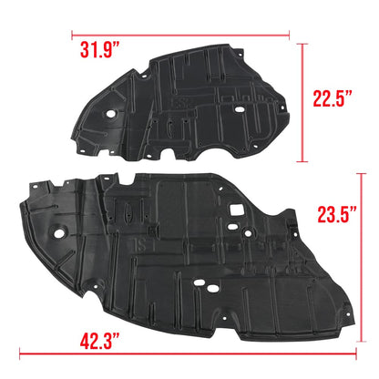 G-PLUS Left & Right Side Engine Splash Shield Compatible with 2013-2015 Lexus ES350 ES300h Set of 2 5144133160, 5144233160