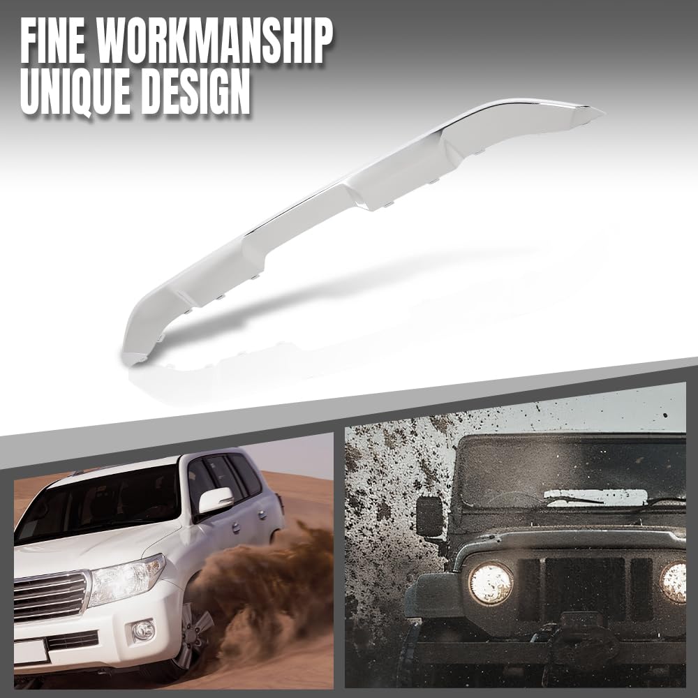 G-PLUS Rear Bumper Trim Lower Molding Compatible with Benz GLE550 GLE550e 4Matic 2016-2018 Fit Benz GLS450 GLS550 4Matic 2017-2019 1668857622, MB1144127 Silver