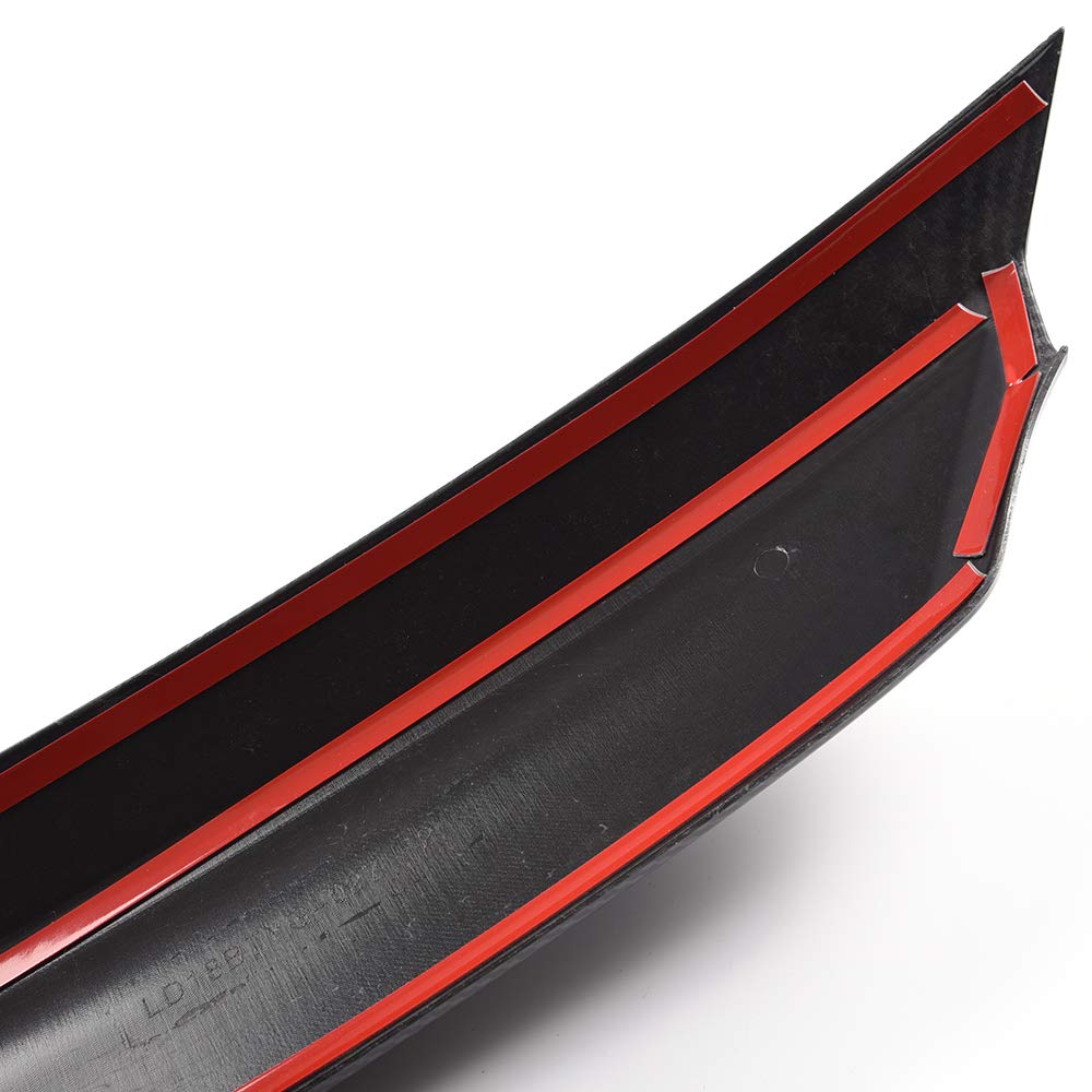 G-PLUS Carbon Fiber Front Bumper Lip Upper Grill Molding Trim Cover + 2Pcs Eyelid Cover Set, Compatible with Honda Accord 10th Gen Sedan 2018-2020, 3pcs