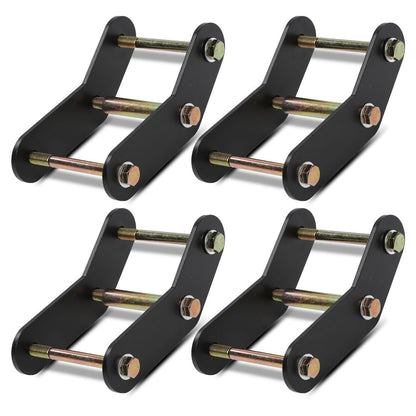 G-PLUS Front and Rear 2" Shackle Relocation Lift Kit Compatible with Jeep Wrangler YJ 1987-1995 Front & Rear 2" Buckle Lift Kit