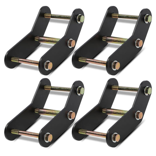 G-PLUS Front and Rear 2" Shackle Relocation Lift Kit Compatible with Jeep Wrangler YJ 1987-1995 Front & Rear 2" Buckle Lift Kit
