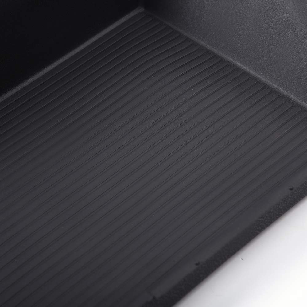 G-PLUS Front Center Console Mat Insert Rubber Compatible with Dodge Ram 1500 2015-2019/ Ram 2500 2016-2017 Full Length Center Console Mat 5VC95DX9AB, 5VC95DX9AA