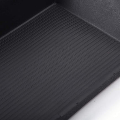 G-PLUS Front Center Console Mat Insert Rubber Compatible with Dodge Ram 1500 2015-2019/ Ram 2500 2016-2017 Full Length Center Console Mat 5VC95DX9AB, 5VC95DX9AA