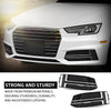 G-PLUS Pair Front Fog Light Cover Bumper Grille Bezel, Compatible with Audi S4 / A4 B9 S-LINE 2016-2018, LH Driver & RH Passenger 2PCS, 8W0807681F, 8W0807682F