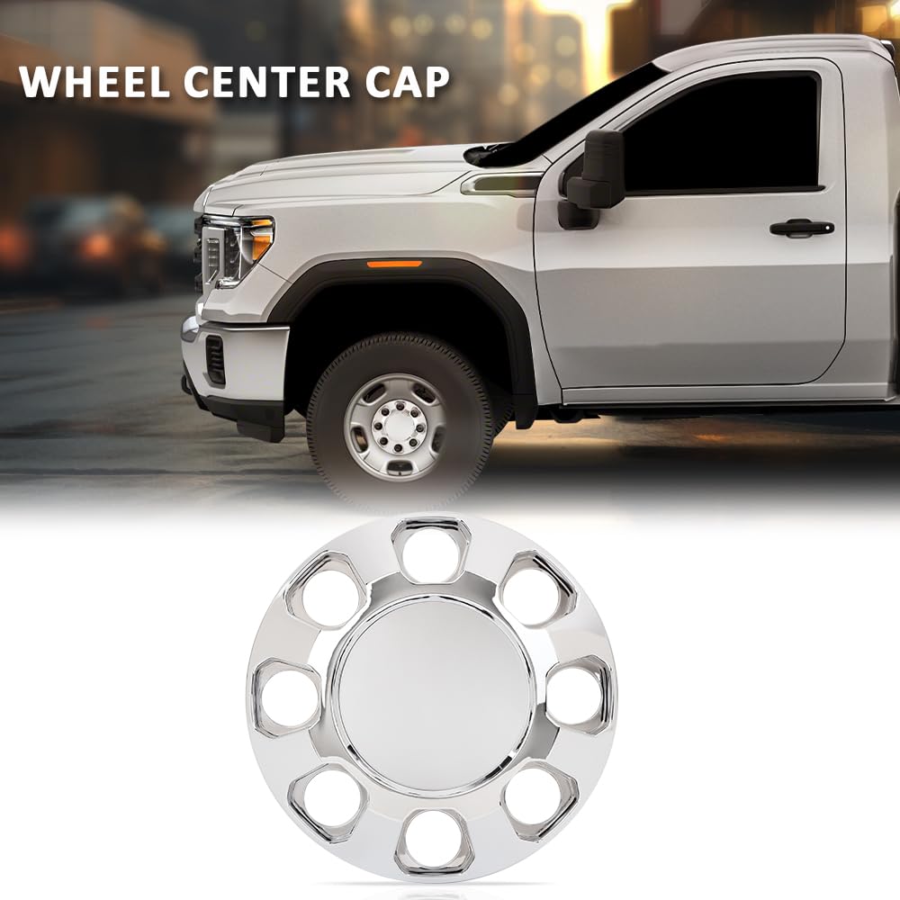 G-PLUS Wheel Center Caps Chrome Hub Cap Compatible with GMC Sierra 2500HD 2015-2020, Compatible with GMC Sierra 3500HD 2015-2020 22909152