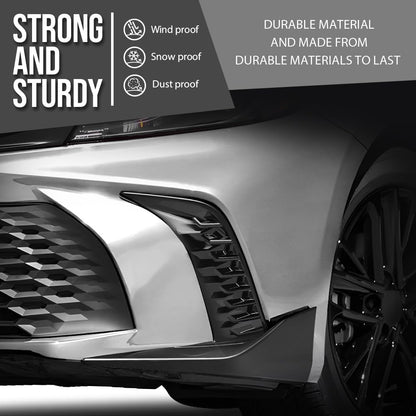 G-PLUS Front Left Bumper Side Trim Molding w/o Sensor Hole Compatible with Toyota Camry SE 2025 TO1038285, 52713AQ020 Glossy Black