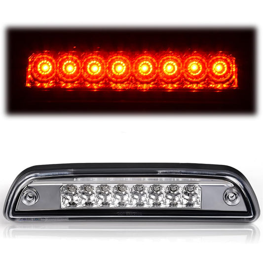 G-PLUS LED Third 3rd Brake Light High Mount Stop Light Fit For Toyota Tacoma 1995-2015, Rear Cab Center Mount Tail Light Clear Lens Chrome Housing 81570-04030