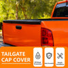 G-PLUS Tailgate Cap Molding Trim Compatible with Dodge Ram 1500 2002-2008/ Ram 2500 3500 2003-2009 Tailgate Top Protector Cover Matte Black #82209867