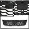 G-PLUS Front Bumper Upper Grille Assembly With Camera Hole Compatible with Kia Sorento 2019-2020 86380-C5800, 86380C5800 Chrome Black
