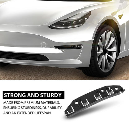 G-PLUS Front Bumper Bracket Support Left Side Compatible with Tesla Model 3 2017-2023 1084181-00-F, 108418100F, 1084181 Black
