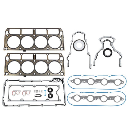 G-PLUS GEN 3 LS Gasket Set/Kit& LS9 Head Gaskets Compatible with GM Chevy LS1 LS6 LQ4 LQ9 4.8L 5.3L 5.7L 6.0L 12558178, BTR73450, 12617944, 12612350