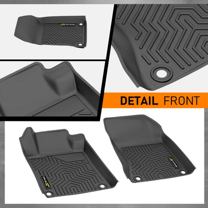 G-PLUS Floor Mats Compatible with Nissan Altima 2019-2025, 1st & 2nd Row Full Set, All Weather Protection TPE Floor Liners Black