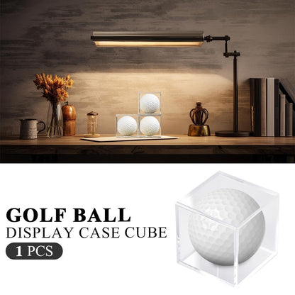 G-PLUS Golf Ball Display Case Acrylic Clear Baseball Holder Cube