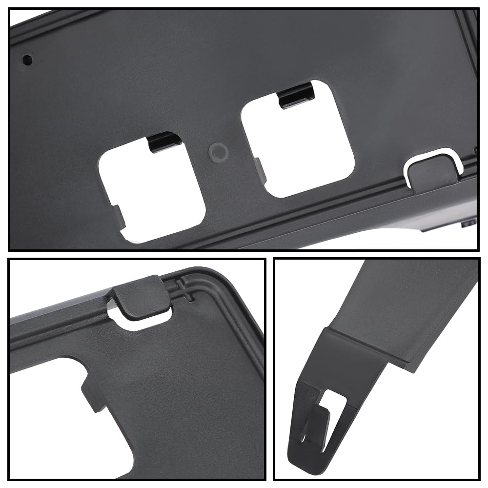 G-PLUS Front License Plate Bracket Compatible with Ford F250 F350 Super Duty 2020-2022 LC3Z-17A385-AB Black License Plate Holders Black