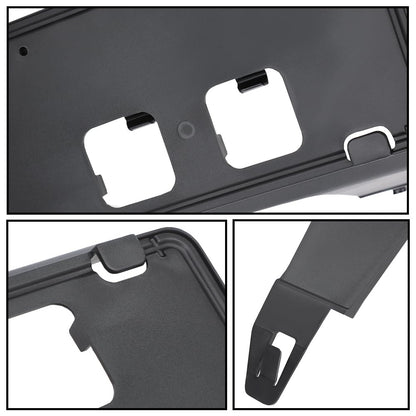 G-PLUS Front License Plate Bracket Compatible with Ford F250 F350 Super Duty 2020-2022 LC3Z-17A385-AB Black License Plate Holders Black