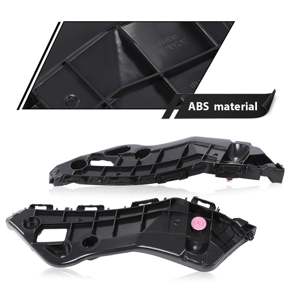 G-PLUS Front Bumper Support Spacer Retainer Brackets RH&LH Compatible with 2013-2015 Toyota RAV4 525350R030, 525360R030, TO1033116, TO1032116 Front 2-Pcs