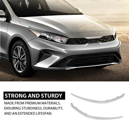 G-PLUS Pair Front Bumper Grille Molding Trim, Compatible with Kia Forte LX LXS GT L EX 2022-2024, 863A7-M7510, LH Driver & RH Passenger 2PCS, 863A8-M7510, 863A7M7510, 863A8M7510