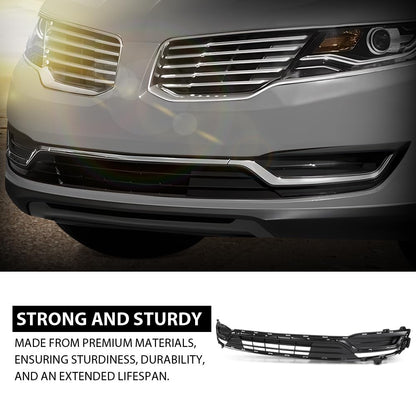 G-PLUS Front Lower Bumper Face Bar Grille, Compatible with Lincoln MKX 2016-2018, FA1Z17B968AA, A0456A0005