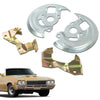 G-PLUS GM Disc Brake Caliper Brackets & Backing Plates Dust Shields Compatible with Buick Skylark/Chevy Chevelle Malibu/Pontiac Tempest/Oldsmobile 1964-1972