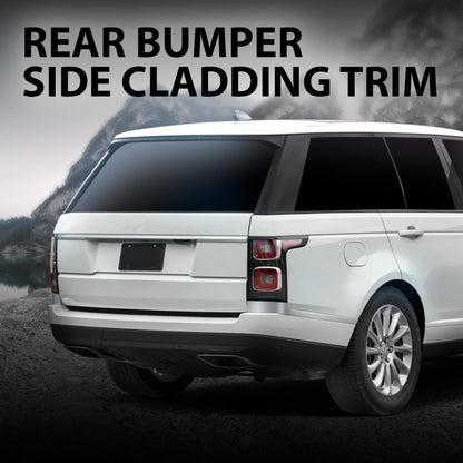 G-PLUS Rear Bumper Side Cladding Silver Trim Left & Right Compatible with Range Rover 2013-2022