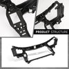 G-PLUS Radiator Support Panel Black, Compatible with Audi A8 2010-2018, 4H0805594E