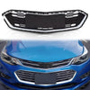 G-PLUS Honeycomb Grille Mesh Assembly Compatible with Chevy Cruze 2016-2018 Black Covers Automotive Car Front Bumper Lower