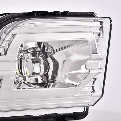 G-PLUS LED Fog Lights Compatible With 2019 2020 2021 Chevy Silverado 1500,Front Bumper Driving Fog Lamps W/o Wiring Kit Driver & Passenger Pair (Clear Lens Chrome Housing)