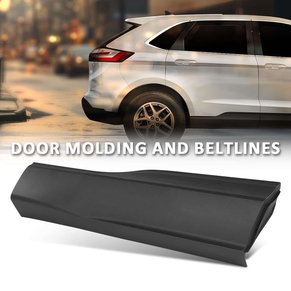G-PLUS Rear Right Lower Door Molding and Beltlines, Compatible with Ford Edge SPOR/ST/ST-Line/Titanium 2015-2023, Passenger Side, FT4Z5825556AB, FO1505112